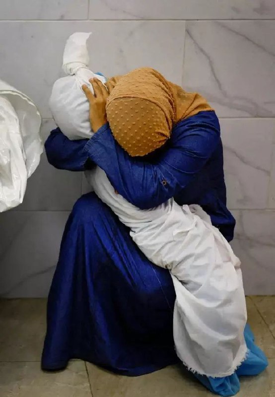 加沙妇女抱侄女尸体照片获摄影大奖
