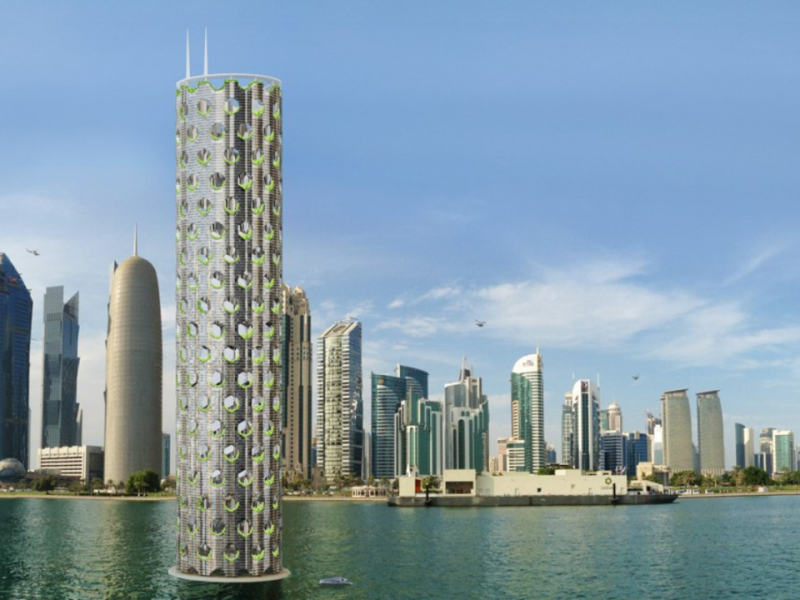 迪拜或将建设一座“垂直城市”，矗立于海面，可容纳2.5万人