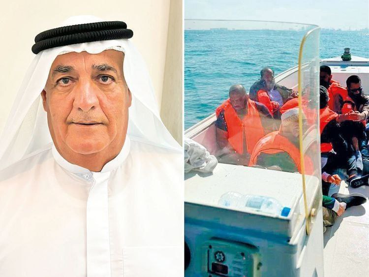 阿联酋船长出海捕鱼途中意外挽救了8人的生命