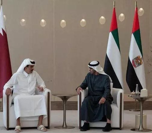 卡塔尔埃米尔与阿联酋总统举行会谈讨论加强合作